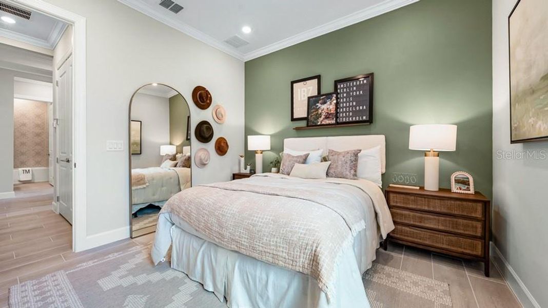 Furnished interior view inside a new home in Esplanade at Wellen Park, Englewood (Image 6).