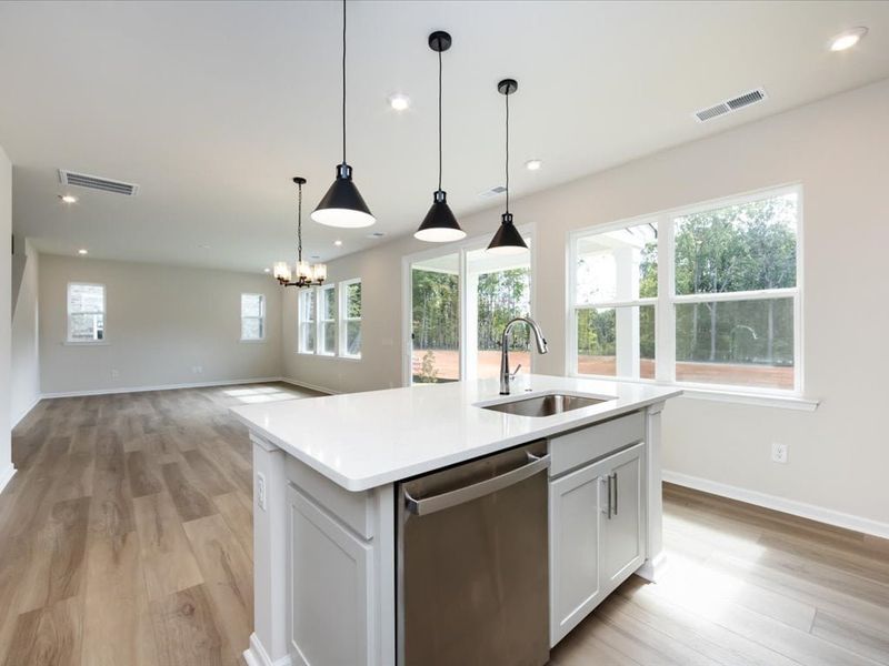 Furnished interior view inside a new home in Alton Creek, Mint Hill (Image 11).