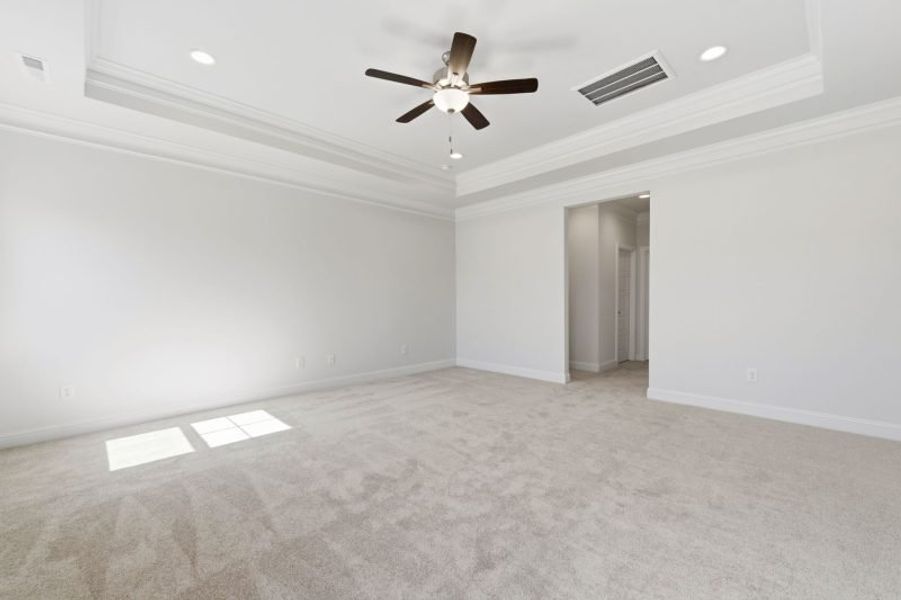 Representative unfurnished interior of a home built from the Cosmopolitan by Keystone Homes NC in Weybridge, Burlington (Image 104). Representative unfurnished interior of a home built from the Cosmopolitan by Keystone Homes NC in Weybridge, Burlington (Image 104).