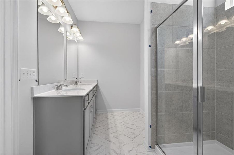 Furnished interior view inside a new home in Summerfield Place, Carrollton (Image 9).