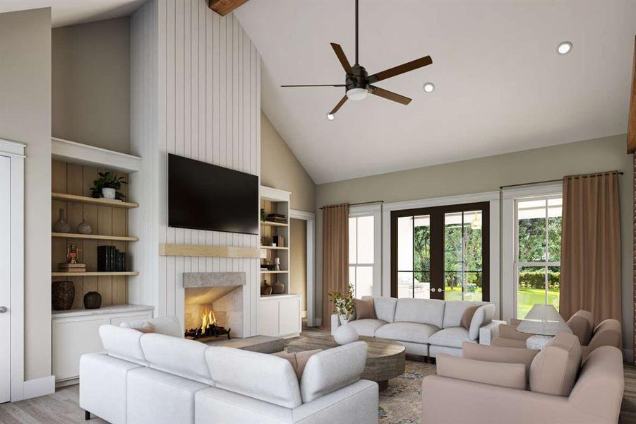 Furnished interior view inside a new home in Parallel Pastures, Poolville (Image 9).