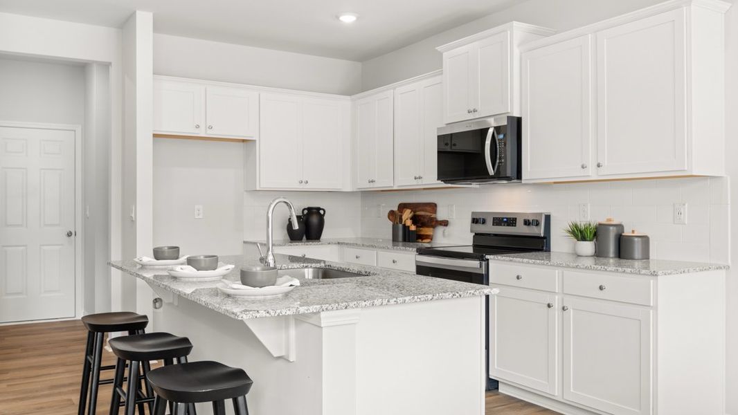 Representative furnished interior of a home built from the Salisbury by D.R. Horton in Carlton, Douglasville (Image 9).