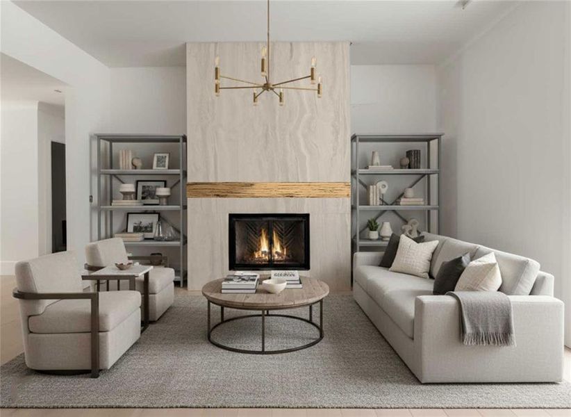 Furnished interior view inside a new home in , Woodstock (Image 6).