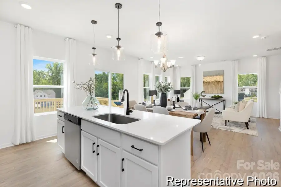 Furnished interior view inside a new home in Morgan Hills, Albemarle (Image 5). Furnished interior view inside a new home in Morgan Hills, Albemarle (Image 5).