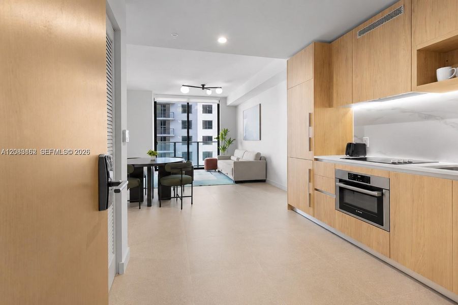 Furnished interior view inside a new home in , Miami (Image 3).