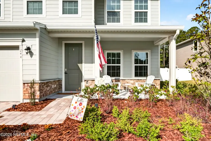 Exterior details and patio area of a home in Terra Pines, St. Augustine (Image 3).