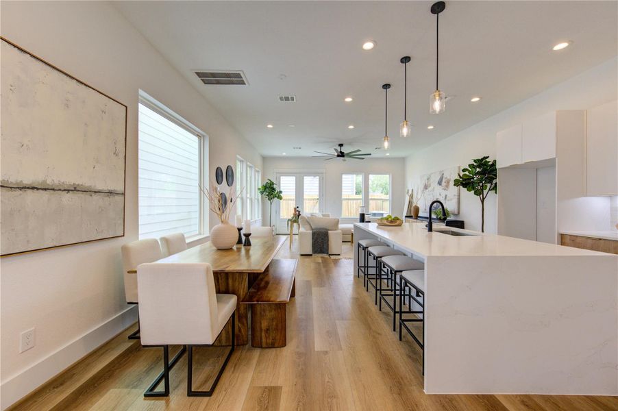 Furnished interior view inside a new home in , Houston (Image 16).