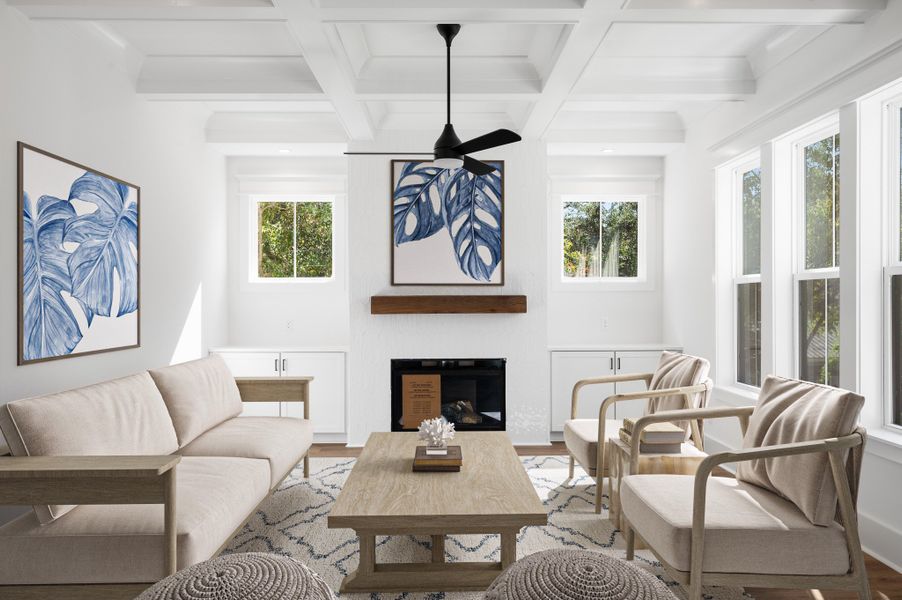 Representative furnished interior of a home built from the Solomon by Hunter Quinn Homes in Beaufort County Homes, Beaufort (Image 11).