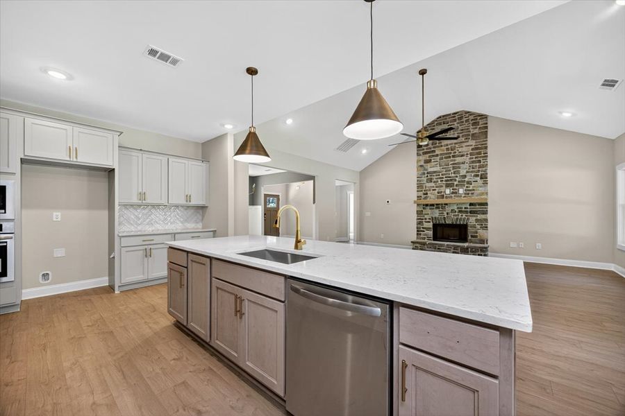 Furnished interior view inside a new home in White Oaks, The Rock (Image 9).