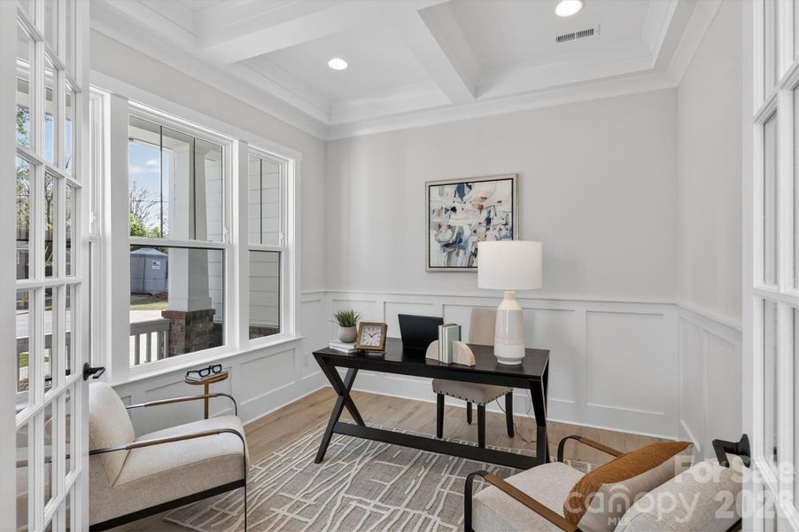Furnished interior view inside a new home in , Charlotte (Image 13). Furnished interior view inside a new home in , Charlotte (Image 13).