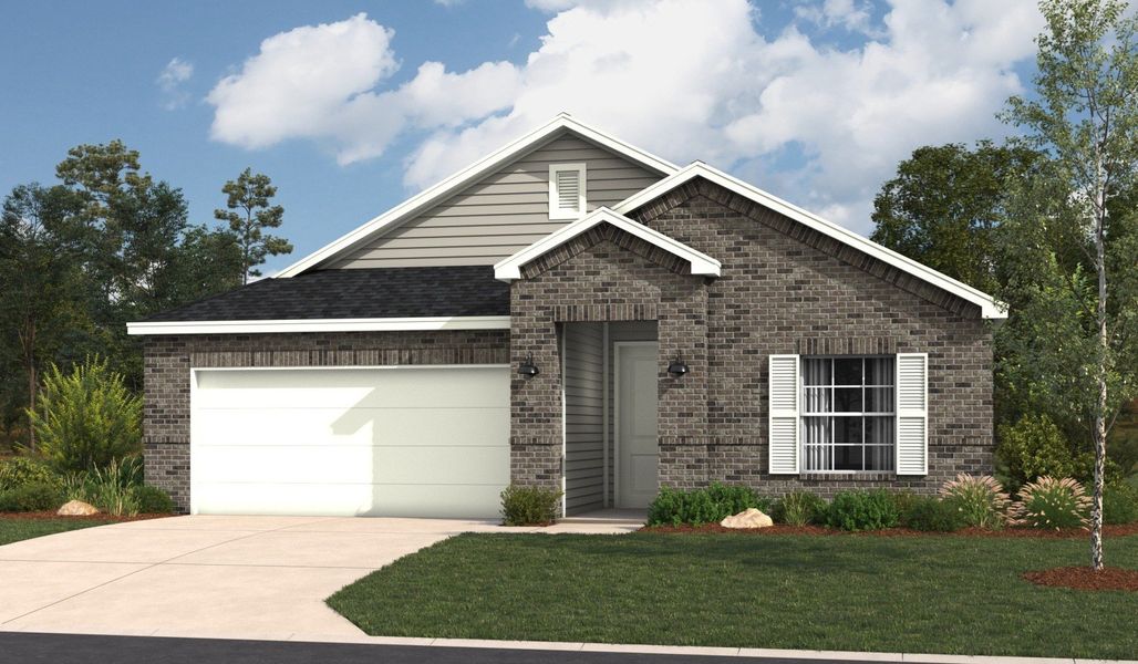 Representative exterior photo of a completed home built from the Sophora by Hakes Brothers in Paloma Ranch, Harlingen, TX (Image 16).