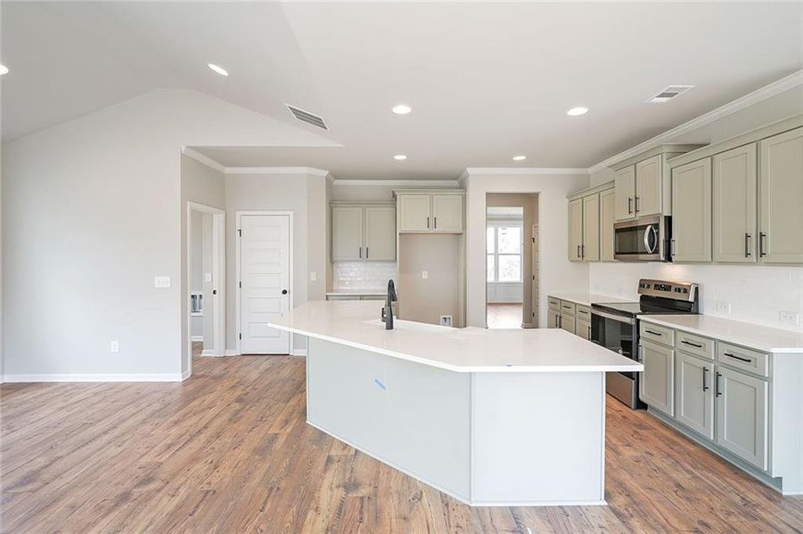 Furnished interior view inside a new home in , Dawsonville (Image 11).