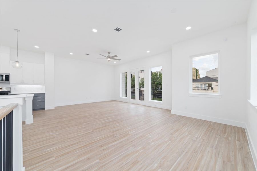 Large Open Concept Living Area