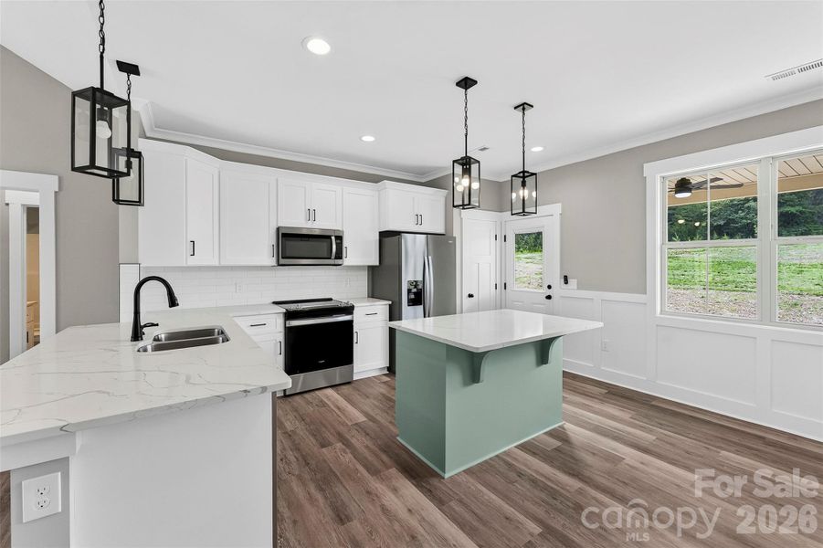 Furnished interior view inside a new home in , Albemarle (Image 11).