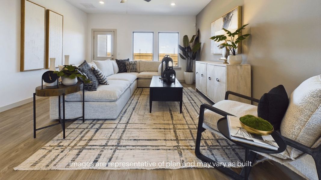 Furnished interior view inside a new home in Overlook West, Wolfforth (Image 8).