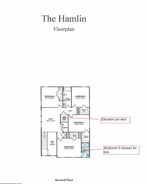 2D floor plan layout of this home in Liberty Hill Farm, Mount Pleasant, SC (Image 3).