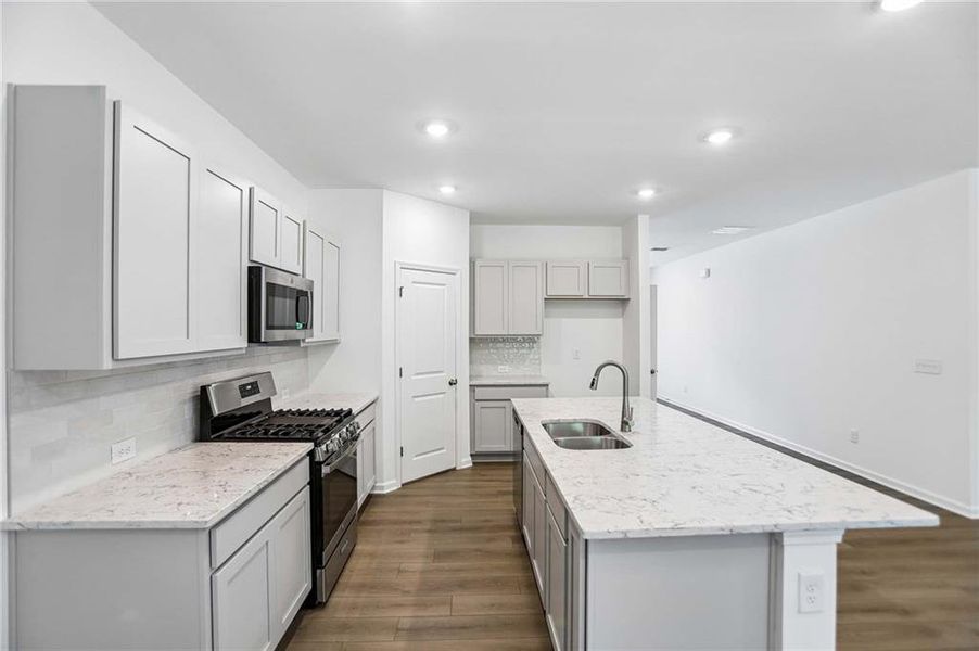 Furnished interior view inside a new home in The Pointe at Heron Bay, Locust Grove (Image 11).