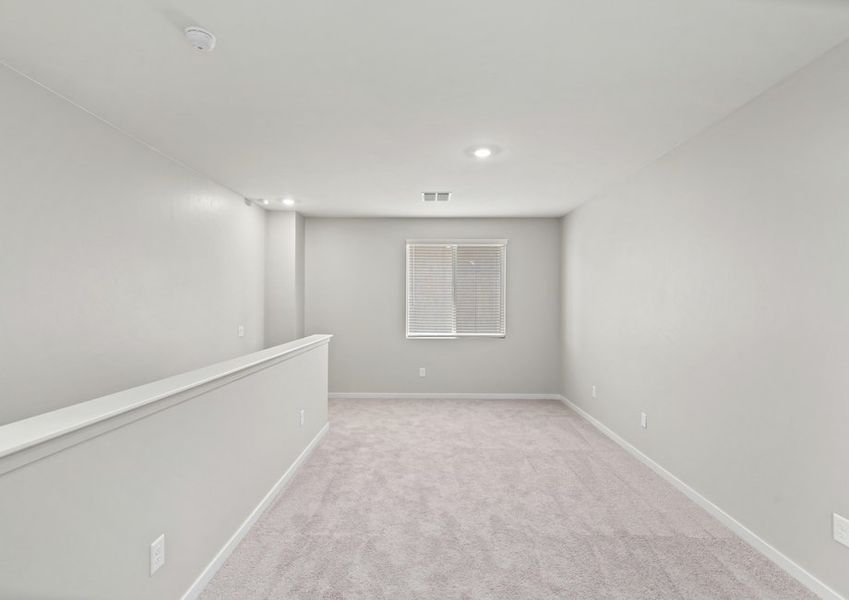 A game room is perfect for a childrens play room or movie area.