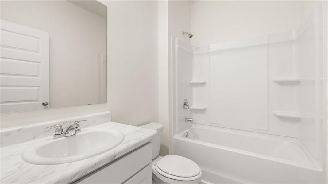 Furnished interior view inside a new home in Brooks Station, Dacula (Image 9).