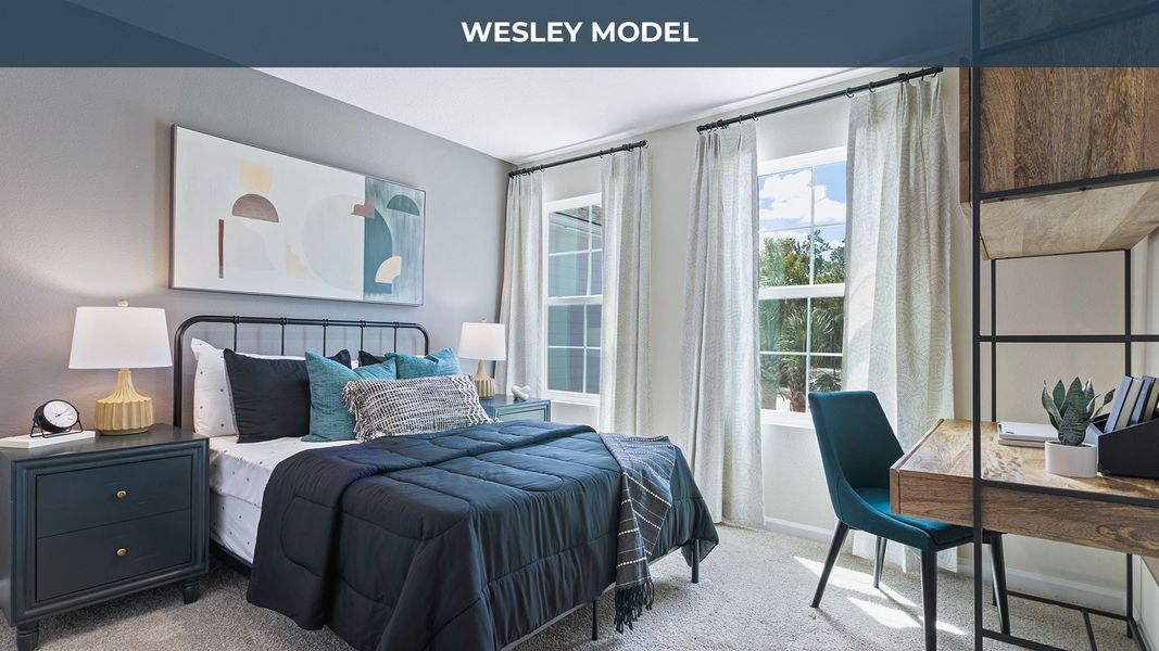 Representative furnished interior of a home built from the Wesley by D.R. Horton in Bridgewater, St. Augustine (Image 12).