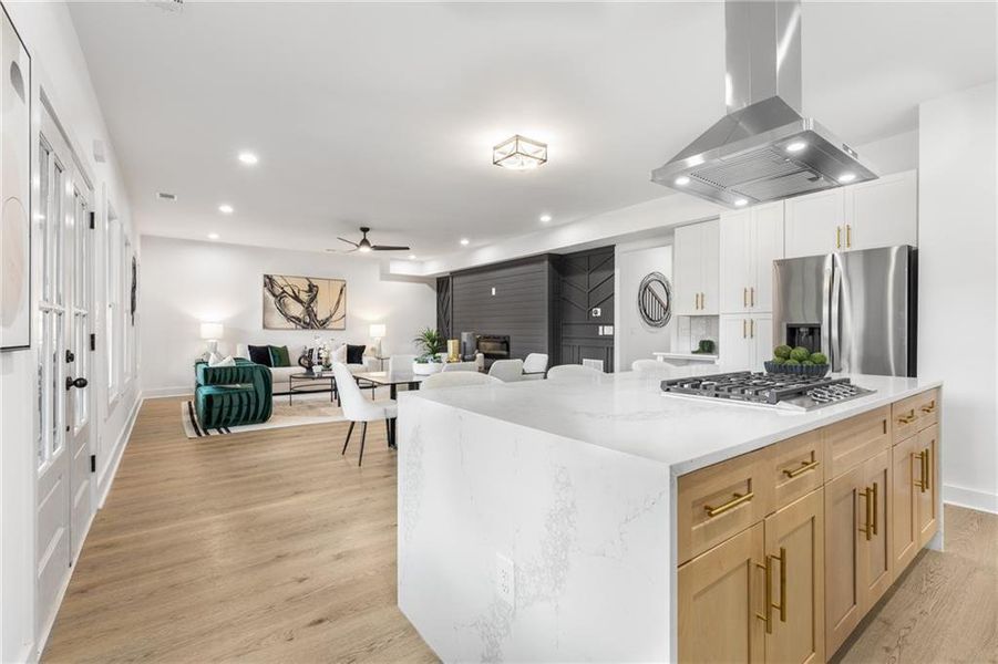 Furnished interior view inside a new home in , Atlanta (Image 27). Furnished interior view inside a new home in , Atlanta (Image 27).