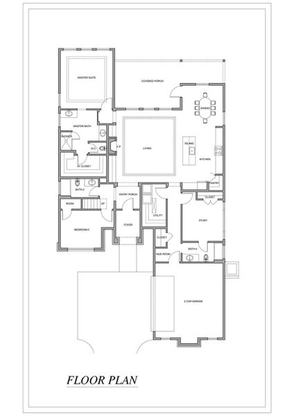 Main level floor plan.