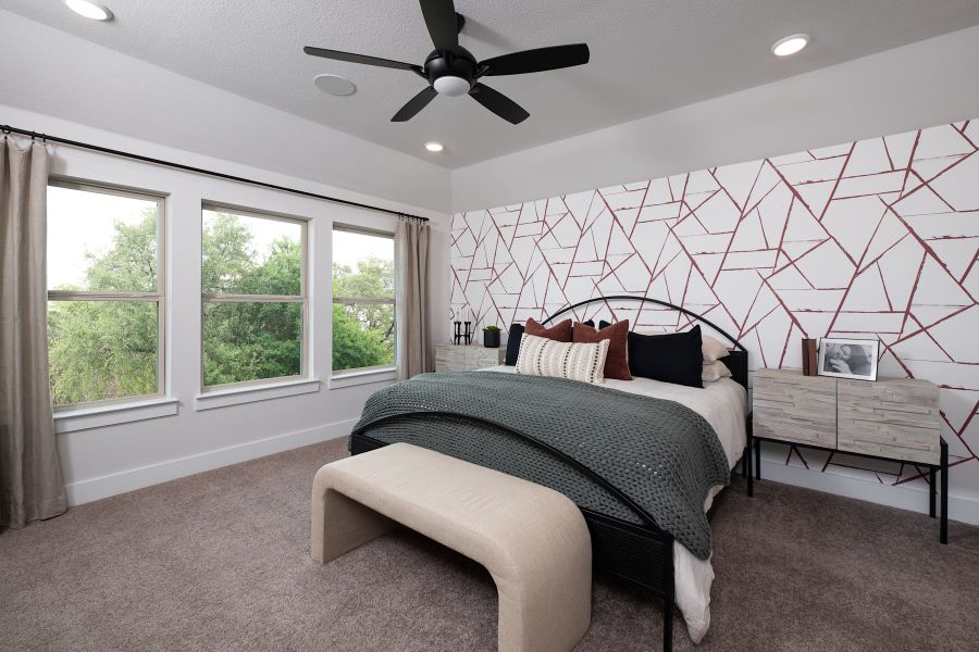 Representative furnished interior of a home built from the Bergamot by Tri Pointe Homes in The Retreat at Harvest, Argyle (Image 10).