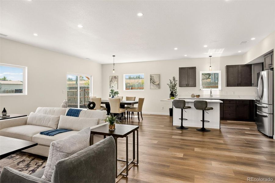 Beautiful vinyl plank flooring