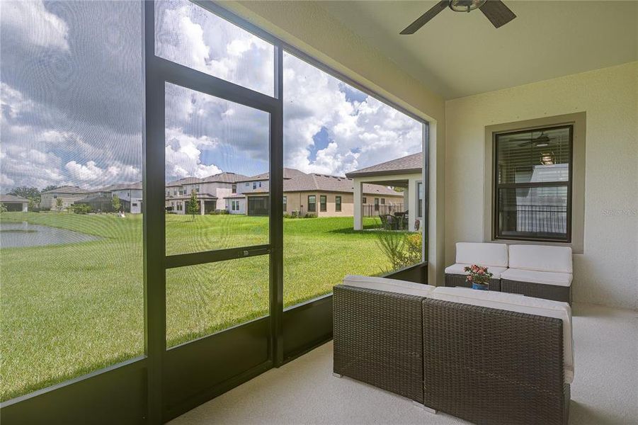 Exterior details and patio area of a home in Crosswind Point, Parrish (Image 4).