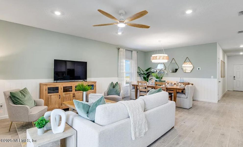 Furnished interior view inside a new home in Saddle Oaks: Saddle Oaks 50s, Jacksonville (Image 9).