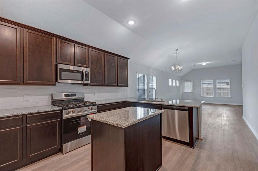 Furnished interior view inside a new home in Marvida, Cypress (Image 4).