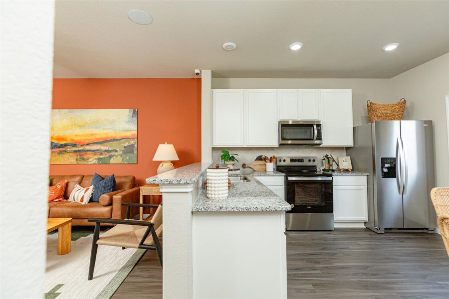 Furnished interior view inside a new home in Wayside Village, Houston (Image 12). Furnished interior view inside a new home in Wayside Village, Houston (Image 12).