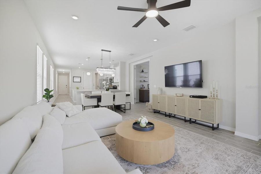 Furnished interior view inside a new home in , Bradenton (Image 8). Furnished interior view inside a new home in , Bradenton (Image 8).