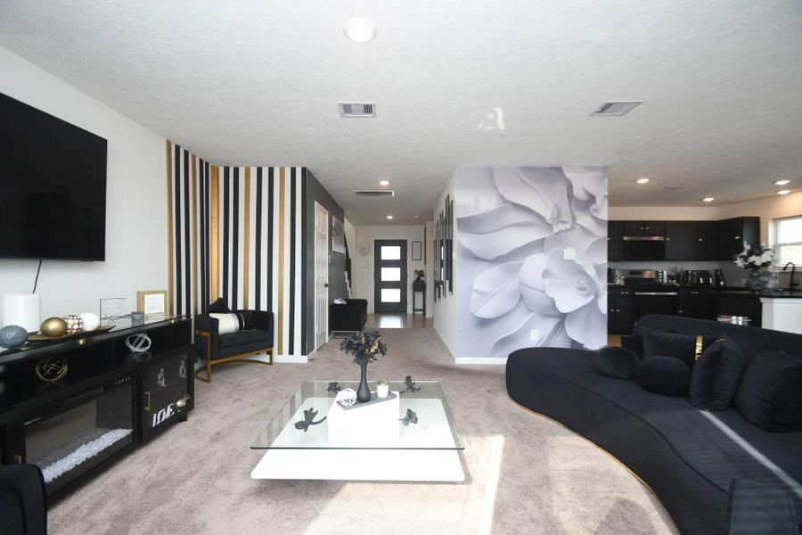 Furnished interior view inside a new home in , Katy (Image 8).