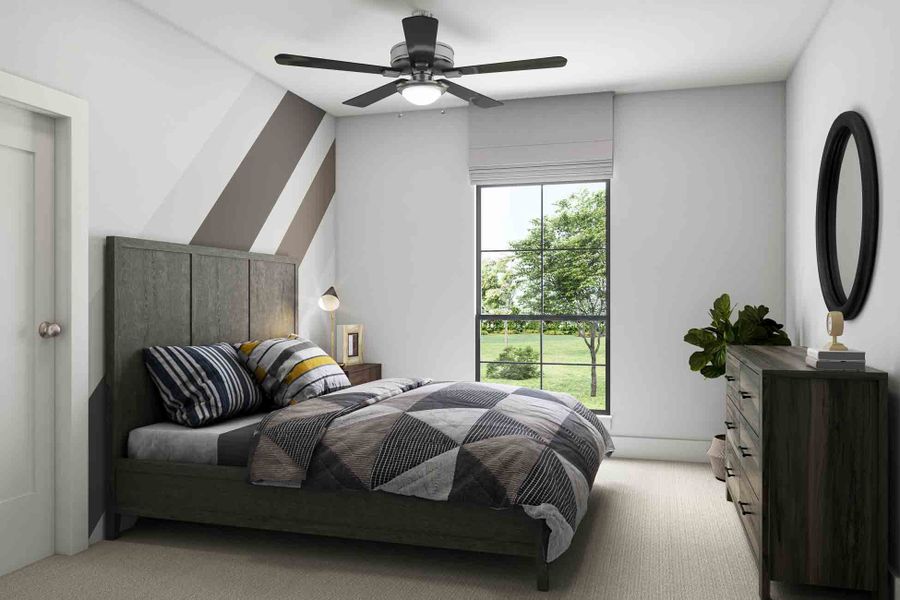 Furnished interior view inside a new home in The Arbor At Pecan Ridge, Fulshear (Image 19).