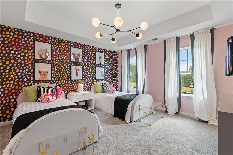Furnished interior view inside a new home in Northcroft, Lawrenceville (Image 9).