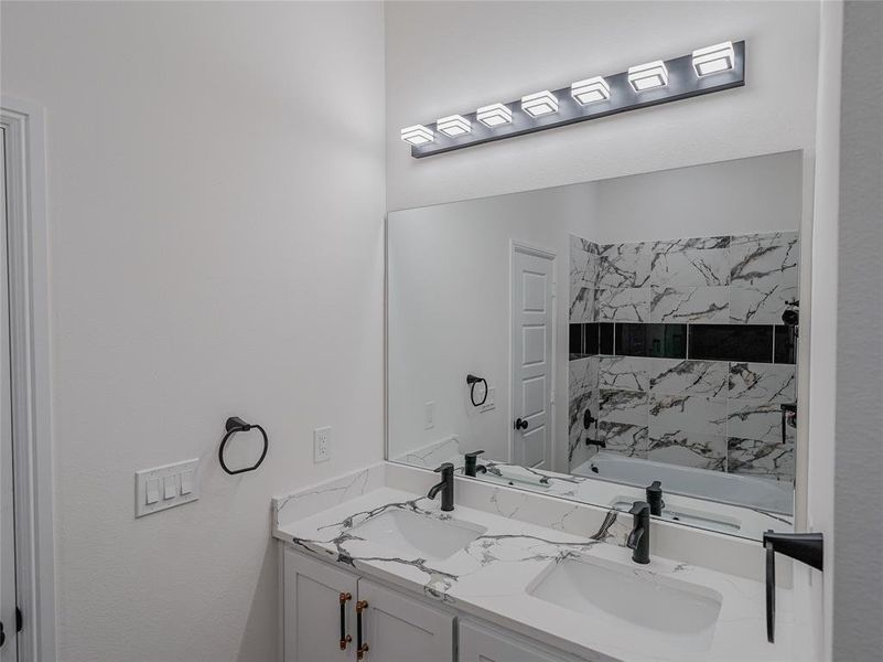 Furnished interior view inside a new home in , Dallas (Image 11). Furnished interior view inside a new home in , Dallas (Image 11).