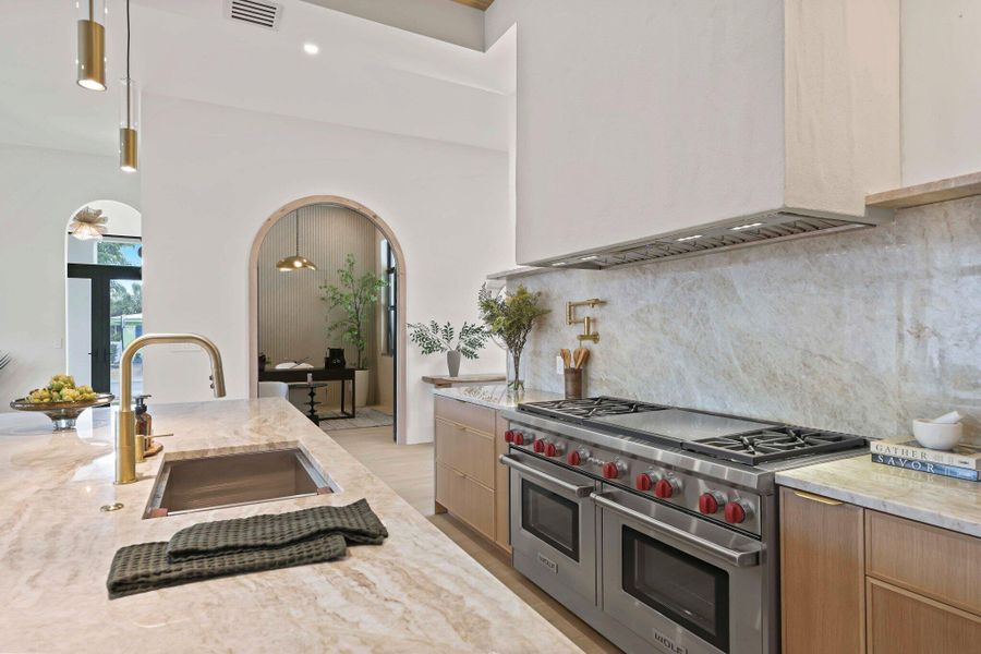 Furnished interior view inside a new home in , Delray Beach (Image 12). Furnished interior view inside a new home in , Delray Beach (Image 12).