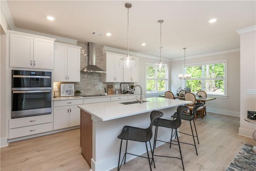 Furnished interior view inside a new home in , Flowery Branch (Image 12).