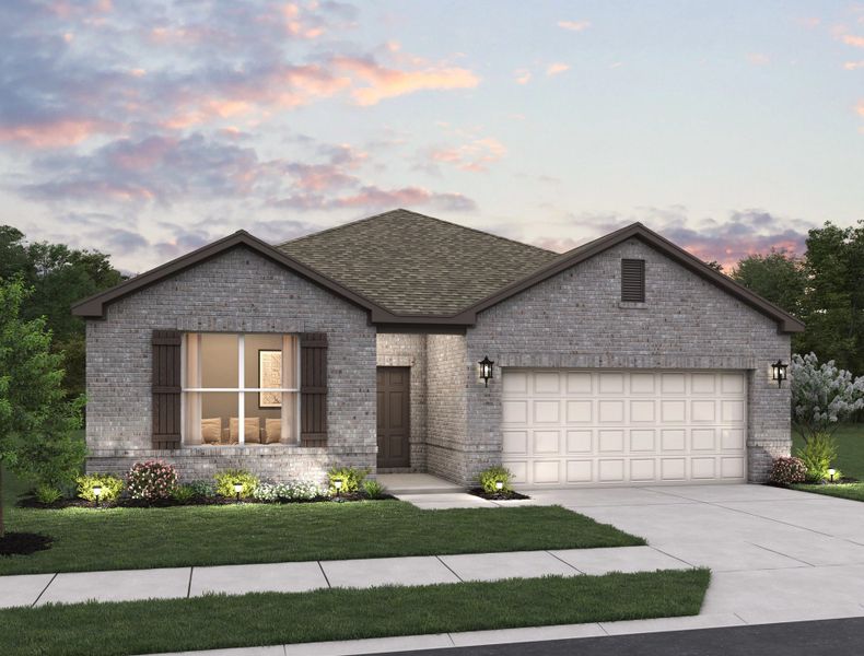 Representative exterior photo of a completed home built from the Victoria by Ashton Woods in Megan's Landing 50's, Castroville, TX (Image 17). Representative exterior photo of a completed home built from the Victoria by Ashton Woods in Megan's Landing 50's, Castroville, TX (Image 17).