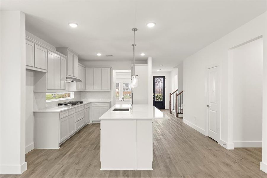 Furnished interior view inside a new home in Villages of Creekwood, Frisco (Image 6).