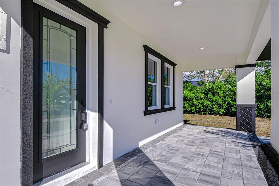 Exterior details and patio area of a home in , Tampa (Image 3). Exterior details and patio area of a home in , Tampa (Image 3).