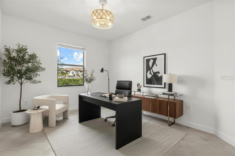 Furnished interior view inside a new home in Lorraine Lakes at Lakewood Ranch, Lakewood Ranch (Image 12).