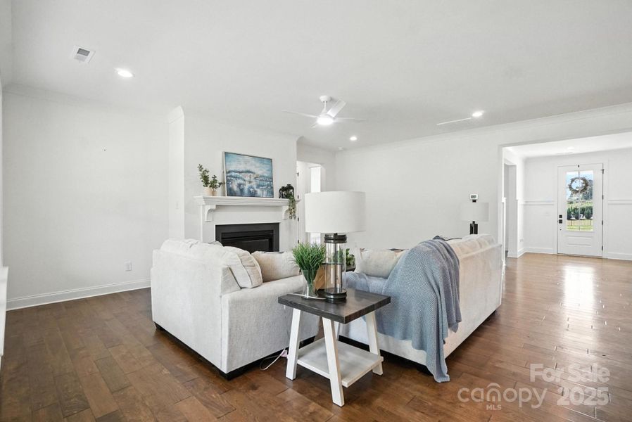 Furnished interior view inside a new home in , Mooresville (Image 10). Furnished interior view inside a new home in , Mooresville (Image 10).