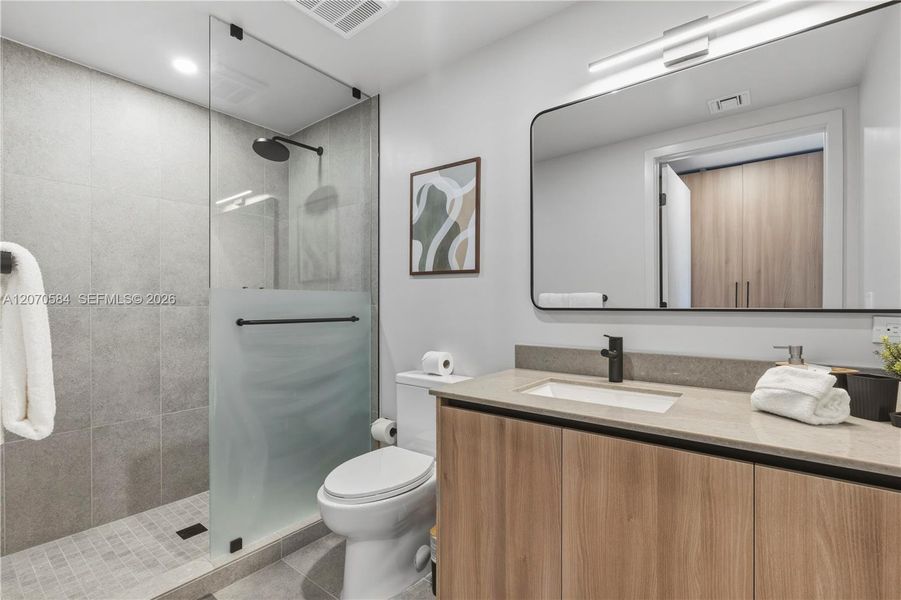 Furnished interior view inside a new home in , Miami (Image 17). Furnished interior view inside a new home in , Miami (Image 17).