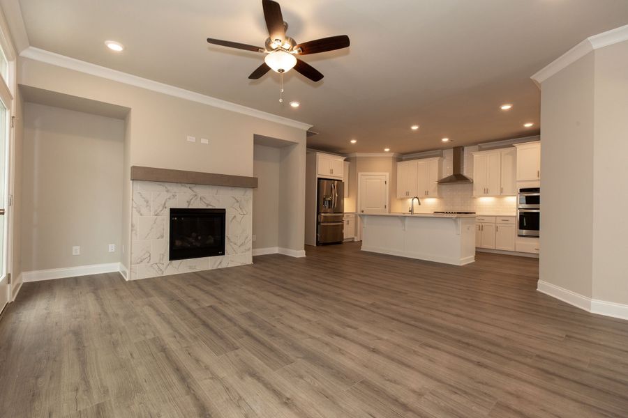 Representative unfurnished interior of a home built from the The Charleston by The Providence Group in Aberdeen, Hoschton (Image 24).