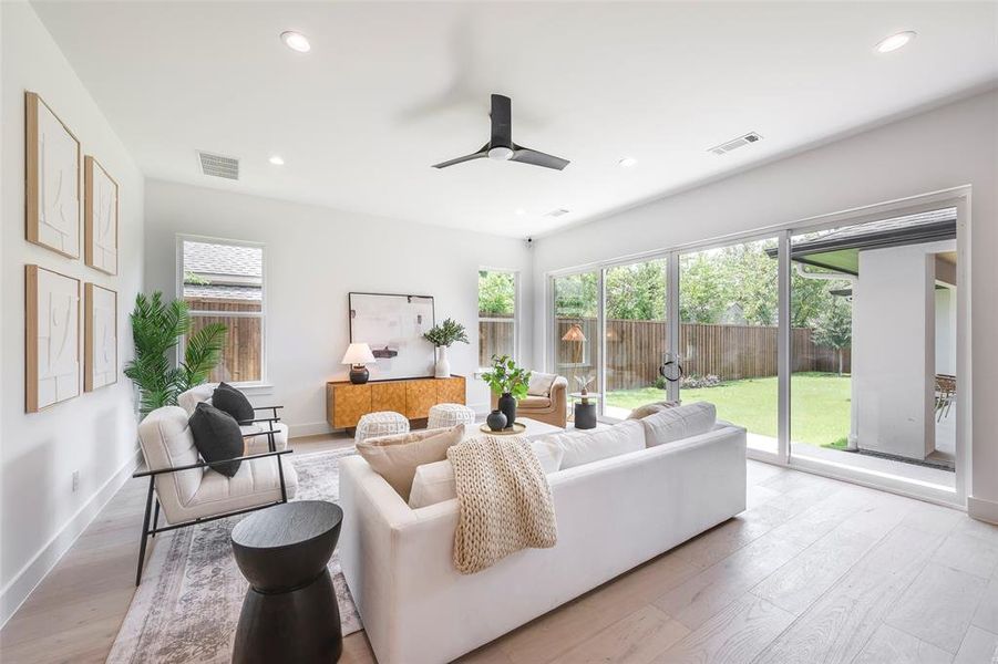 Furnished interior view inside a new home in , Dallas (Image 3).