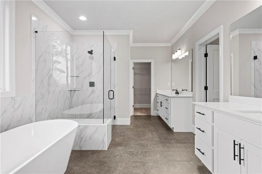 Furnished interior view inside a new home in , Marietta (Image 13).