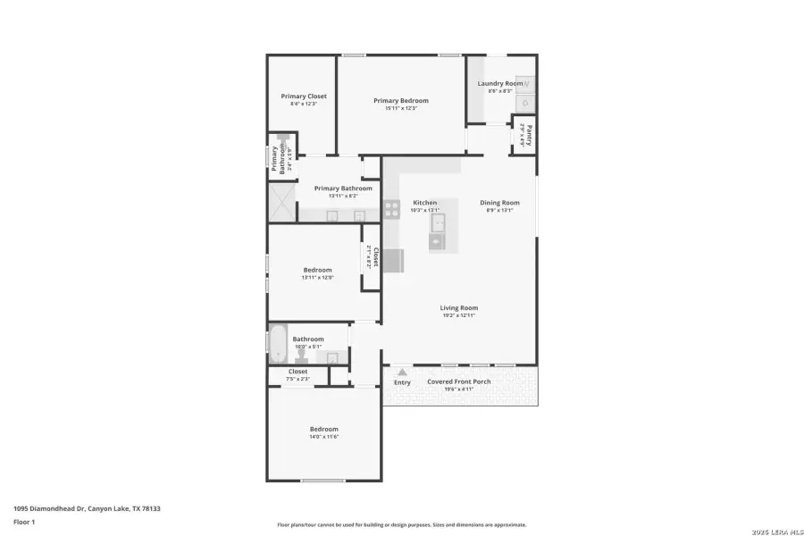 2D floor plan layout of this home in , Canyon Lake, TX (Image 5).