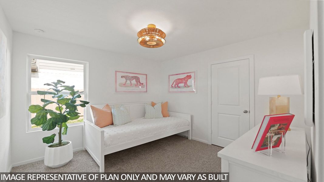 Furnished interior view inside a new home in The Canopies, Splendora (Image 17).